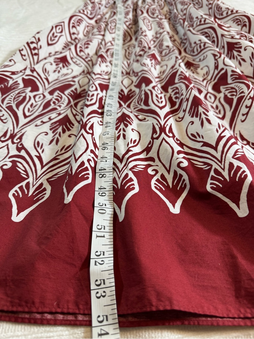 Talbots Modern Poplin Fit & Flare Maxi Dress Bohemian Medallion - Picture 4 of 8